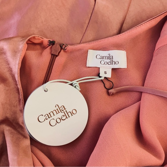 REVOLVE Camila Coelho Arnoldo Midi Dress in Rust Size S - Picture 7 of 8